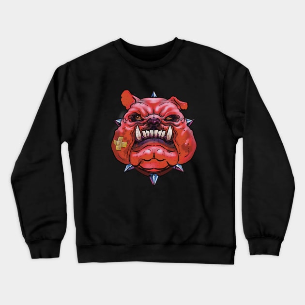 pink bull dog Crewneck Sweatshirt by Paskalamak